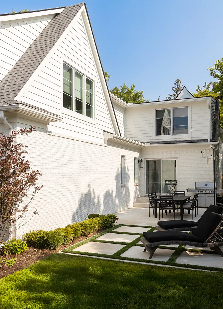 Rear exterior of Wimbleton house