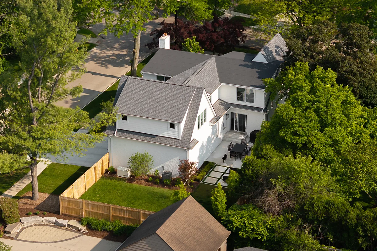 Aerial view of Wimbleton house